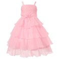 thumbnail image 1 of Richie House Girls' Layered Dress with Rosette and Pearl Accents RH0918, 1 of 2