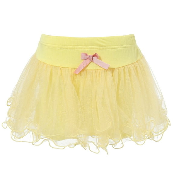 Richie House Girls' Layered Skirts with Overlock at Bottom RH1544