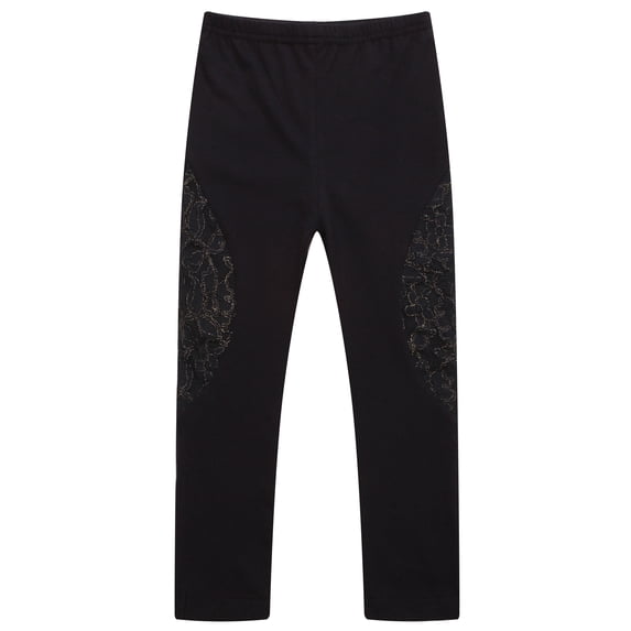 Richie House Girls' Legging Pants with Lace RH0307