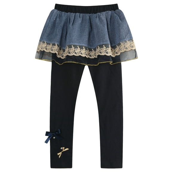Richie House Girls' Leggings with Layered Skirts RH1608