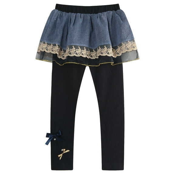 Richie House Girls' Leggings with Layered Skirts RH1608