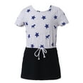 thumbnail image 1 of Richie House Girls' Leisure Knit Dress with Pentastars RH2095, 1 of 7