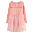 thumbnail image 1 of Richie House Girls' Long Sleeve Dress with Mesh Covered Bottom RH1627, 1 of 7