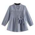 thumbnail image 1 of Richie House Girls' Long Sleeve Dress with Pleats and Bow RH1755, 1 of 2