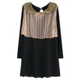 thumbnail image 1 of Richie House Girls' Long Sleeve Knit Dress with Lace Covered RH1610, 1 of 7