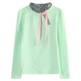 thumbnail image 1 of Richie House Girls' Long Sleeve Pullover with Floral Collar RH1560, 1 of 2