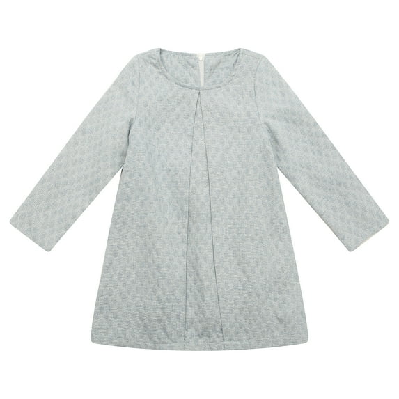 Richie House Girls' Long Sleeve Spring Solid Dress RH1571