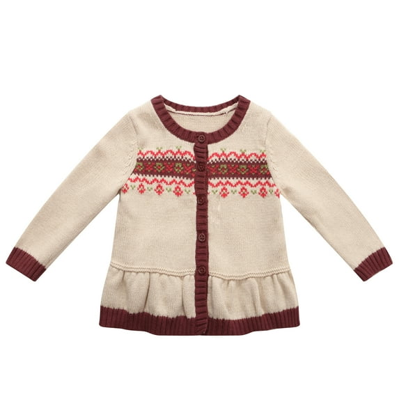 Richie House Girls' Lovely Cardigan Sweater with Matching Buttons RH0851