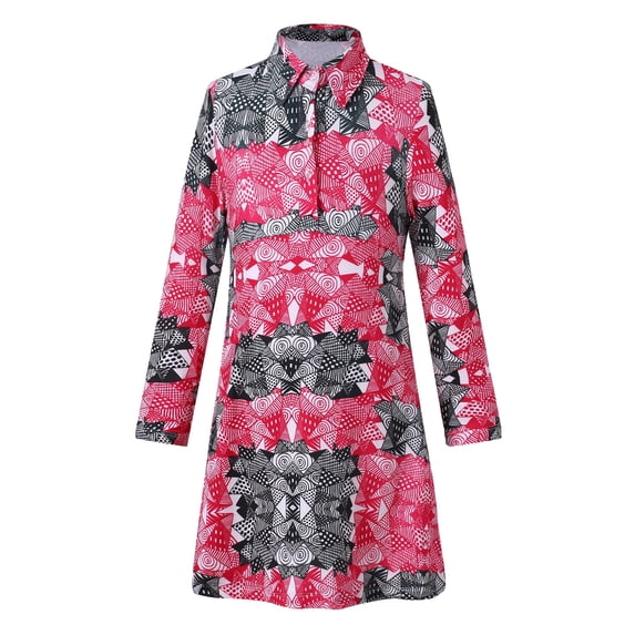 Richie House Girls' Medium Blouse Dress RH2100