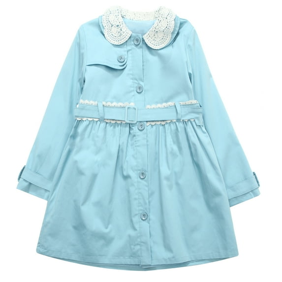 Richie House Girls' Medium Jacket with Peter Pan Collar RH1221