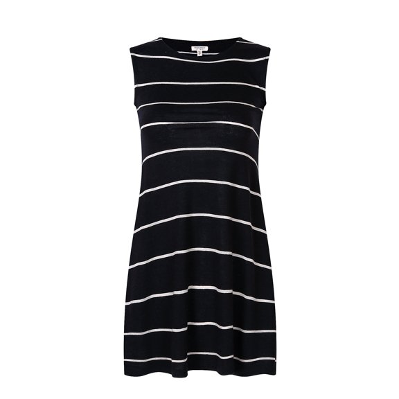 Richie House Girls' Medium Leisure Striped Knit Dress RH2573