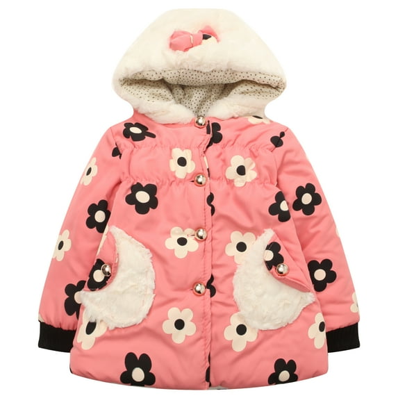 Richie House Girls' Padding Jacket with Hood RH1406