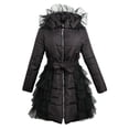 thumbnail image 1 of Richie House Girls' Padding Jacket with Ruffled Mesh RH1395, 1 of 2