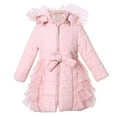 thumbnail image 1 of Richie House Girls' Padding Jacket with Ruffled Mesh RH1395, 1 of 2