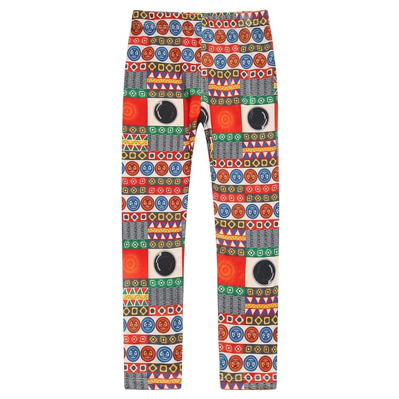 Richie House Girls' Patterned Stretch Pants RH0704