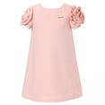 thumbnail image 1 of Richie House Girls Pink Flower Sleeve Slightly Flared Dress 8/9, 1 of 2
