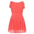 thumbnail image 1 of Richie House Girls' Pleated Dress With Ruffled Sleeve RH0984, 1 of 2