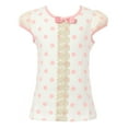 thumbnail image 1 of Richie House Girls' Polka Dot Short Sleeve T-shirt with Bow RH1633, 1 of 2