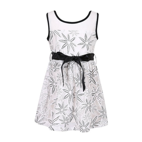 Richie House Girls' Princess Dress With Belt RH2556