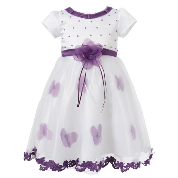 Richie House Girls' Princess Dress with Flowers RH1389