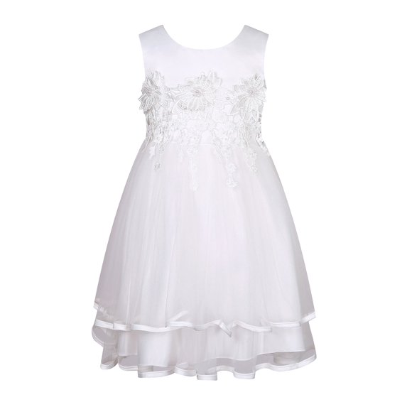 Richie House Girls' Princess Dress with Layered Mesh Bottoms RH2733-C-4