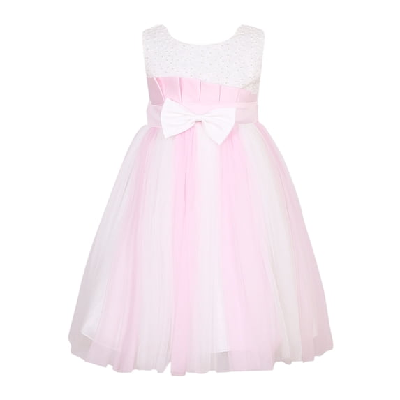 Richie House Girls' Princess Party Dress with Mesh Covered Bottom RH2412