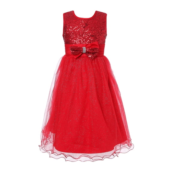Richie House Girls' Sequined Party Dress RH2264