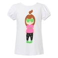 thumbnail image 1 of Richie House Girls' Short Sleeve T-Shirt with Girl RH1887, 1 of 2