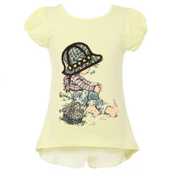 Richie House Girls' Short Sleeve T-Shirt with Girl RH1888