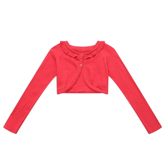 Richie House Girls' Short Style Cape Cardigan Sweater RH1938