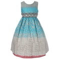 thumbnail image 1 of Richie House Girls' Sleeveless Floral Dress with Decorative Diamonds RH1507-B-4/5, 1 of 1