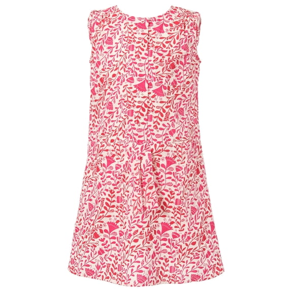 Richie House Girls' Sleeveless Printed Dress RH1683