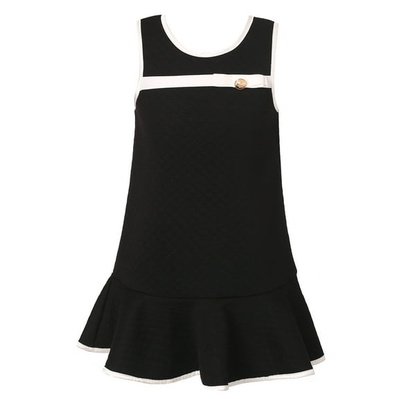 Richie House Girls' Spring Sundress with Ruffled Bottom RH1964