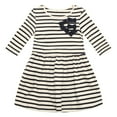 thumbnail image 1 of Richie House Girls' Striped Knit Dress with Matching Bows RH1672, 1 of 2