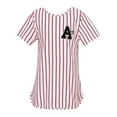 thumbnail image 1 of Richie House Girls' Striped Knit T-shirt with Round Bottom RH2420, 1 of 2