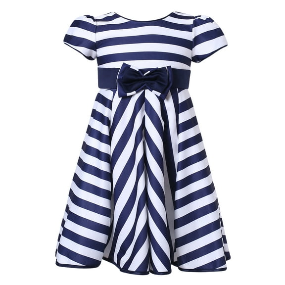 Richie House Girls' Striped Party Dress RH2226