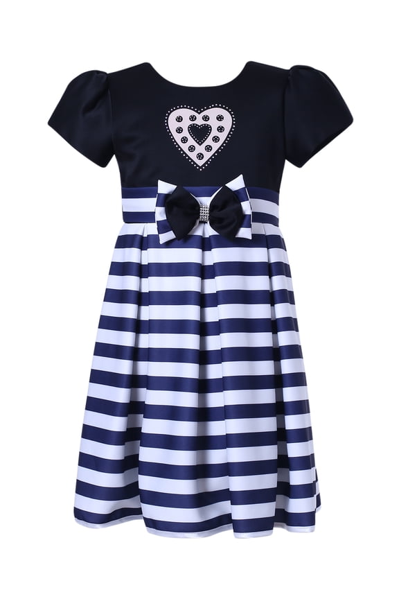 Girls' Striped Party Dress RH2227