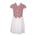 thumbnail image 1 of Richie House Girls' Striped Summer Dress with Mesh Bottom RH2447, 1 of 2