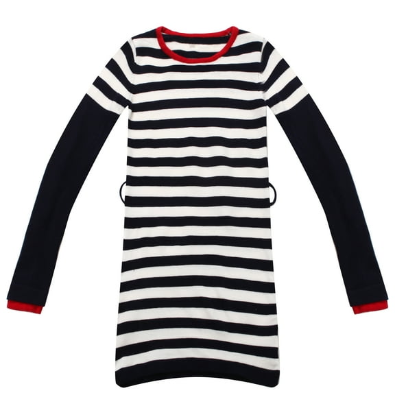 Richie House Girls' Striped Sweater Dress RH0840