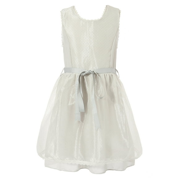 Richie House Girls' Summer Dress with Mesh Covered Bottom RH1826
