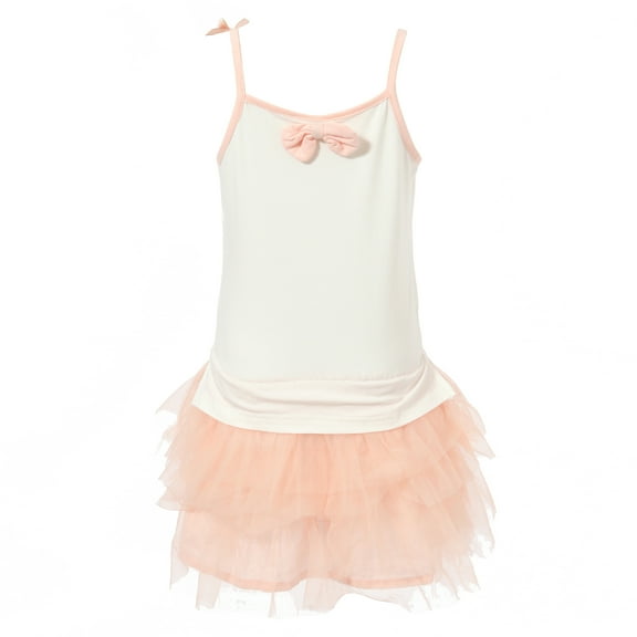 Richie House Girls' Suspender Dress with Lace Bottom RH1629