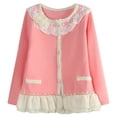 thumbnail image 1 of Richie House Girls' Sweet Cardigan with Braided Placket RH1432, 1 of 2