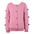 thumbnail image 1 of Richie House Girls' Sweet Knit Cardigan with Bows RH2182, 1 of 2