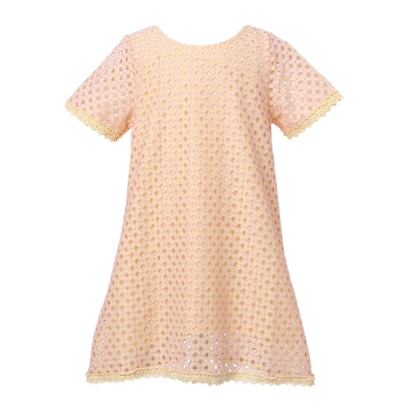 Richie House Girls' Sweet Short Sleeve Summer Dress RH2163