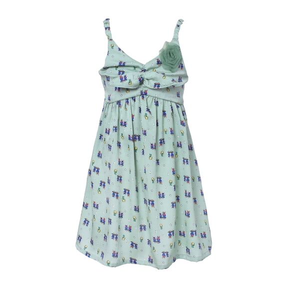 Richie House Girls' Sweet Slip Dress with Flower Accent RH1940