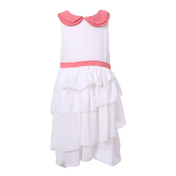 Richie House Girls' Sweet Summer Dress with Layered Bottoms RH2164
