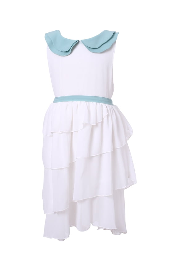 Girls' Sweet Summer Dress with Layered Bottoms RH2164