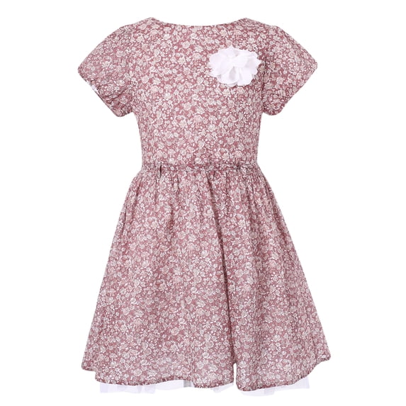 Richie House Girls' Sweet summer dress with contrasting flower RH2210