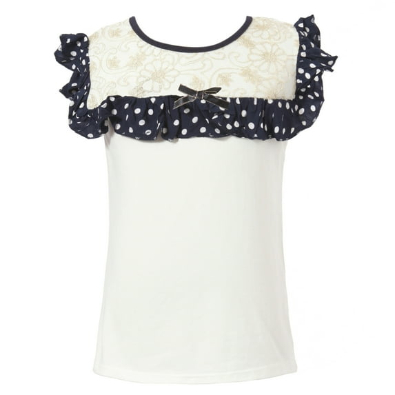 Richie House Girls' T-Shirt with Dora Sleeve RH1645