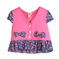 thumbnail image 1 of Richie House Girls' Top with Rose Print Denim RH0261, 1 of 2